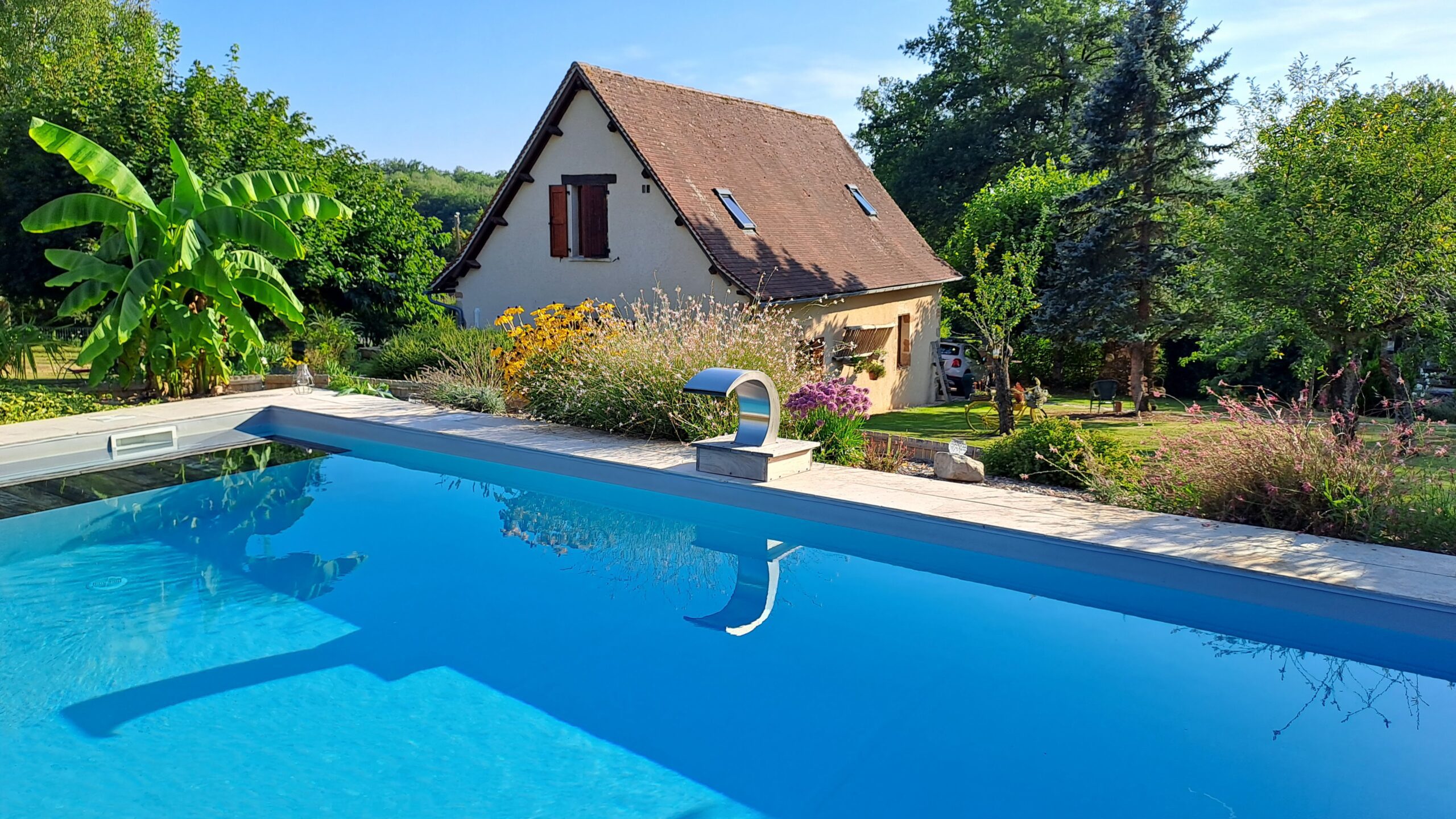 Piscine chauffée 9x4m